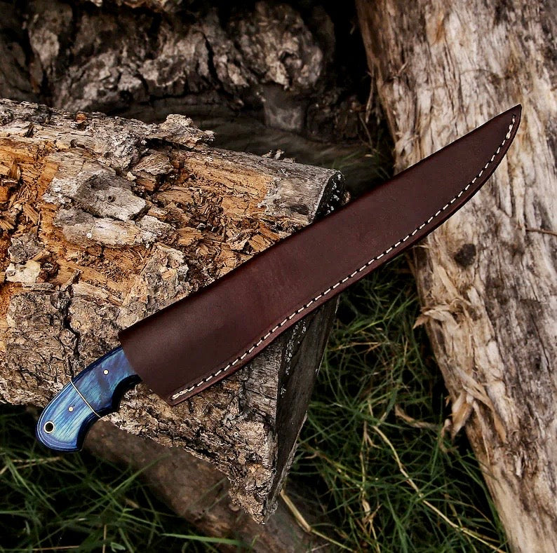 Handmade Knives with Belt Sheath – Rasp Steel Hunting Knife